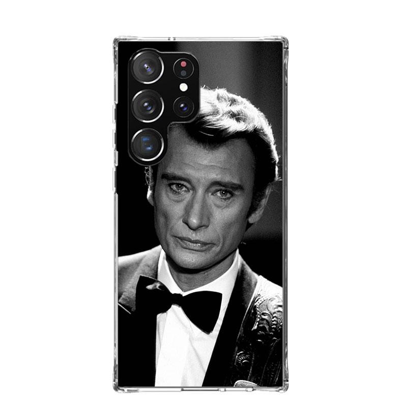 Johnny Hallyday Music Case Phone Cover for Samsung Galaxy S24 S25 Ultra S23 Plus S22 + S21 S20 FE S10 S25 Edge Trend Fundas Gala