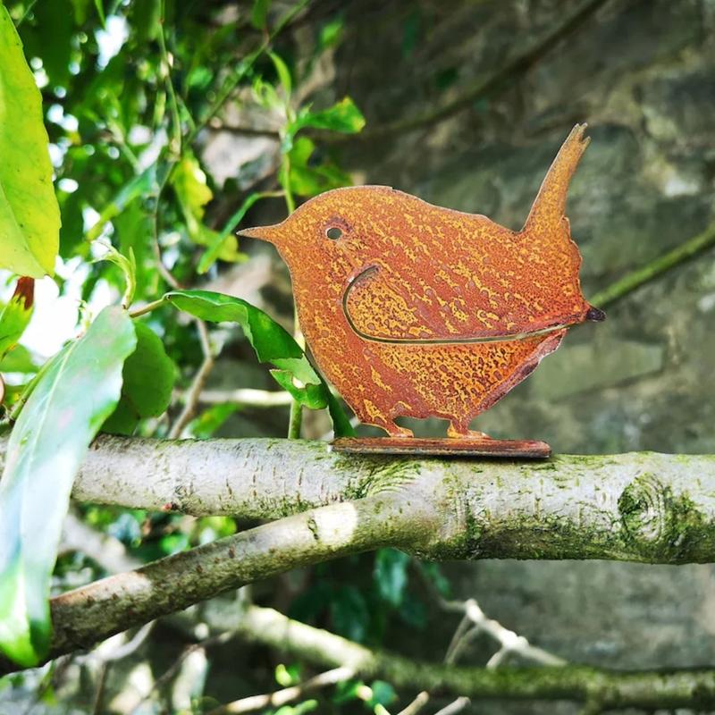 Птица Железное Украшение Уличный Сад Птица Форма Поделки Забор Ретро Садовые Украшения