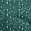 Cotton Flex Dark Teal Green Fabric Florals Craft Projects Decor Fabric Printed By The Yard 40 Inch