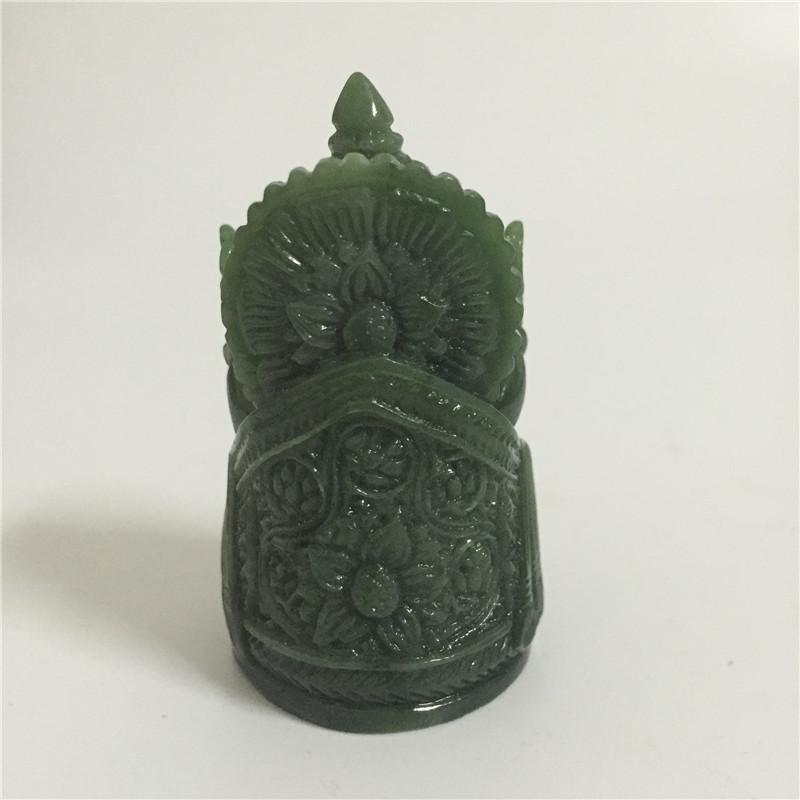Ganesha Buddha Statue Elephant God Sculpture Ganesh Figurine Man-made Jade Stone Garden Home Decoration Accessories Statues