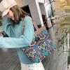 Женская холщовая сумка-тоут в этническом стиле большой вместимости