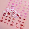 Valentine'S Day Red Love Nail Art Sticker Adhesive Self-Adhesive Nail Sticker Glitter Hollow Love Line Nail Art Sticker