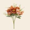 Simulated Flower Artificial Peony Flowers Realistic Exquisite Faux Floral Arrangement for Home Wedding Party Decoration