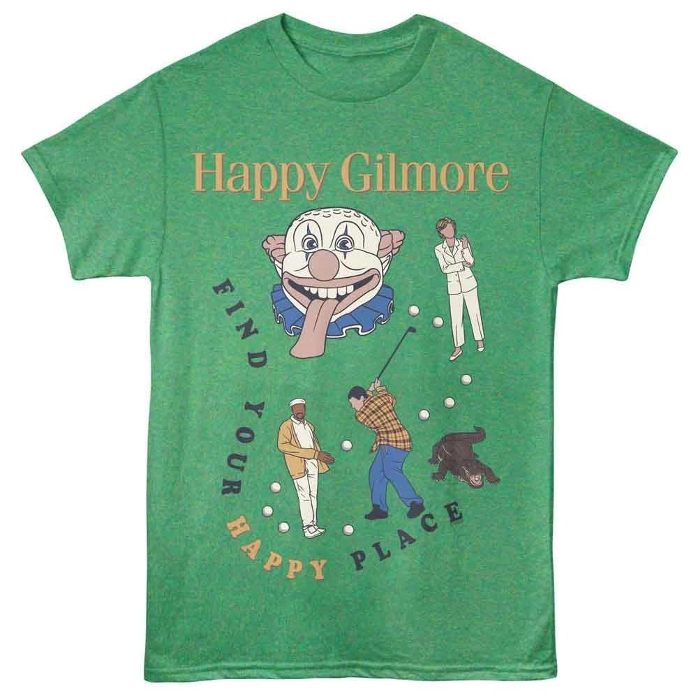 Happy Gilmore - Happy Place - Unisex Short Sleeve Children's T-shirt - Kelly Heather