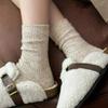 Autumn Winter Cashmere Socks Thicken Knitted Crew Socks New Floor Sleeping Socks