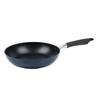 Pearl Metal Sturdy Marbled Frying Pan with Rim 28cm IH Compatible Marble Coat Metal Spatula OK With Rim Forged Coin Press Method Navy Non-stick