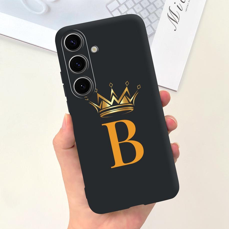 For Samsung Galaxy S24 5G Case SM-S921B Capa Fashion A Z Letters Soft Silicone Back Cover For Samsung S24 Ultra S24+ S 24 Bumper