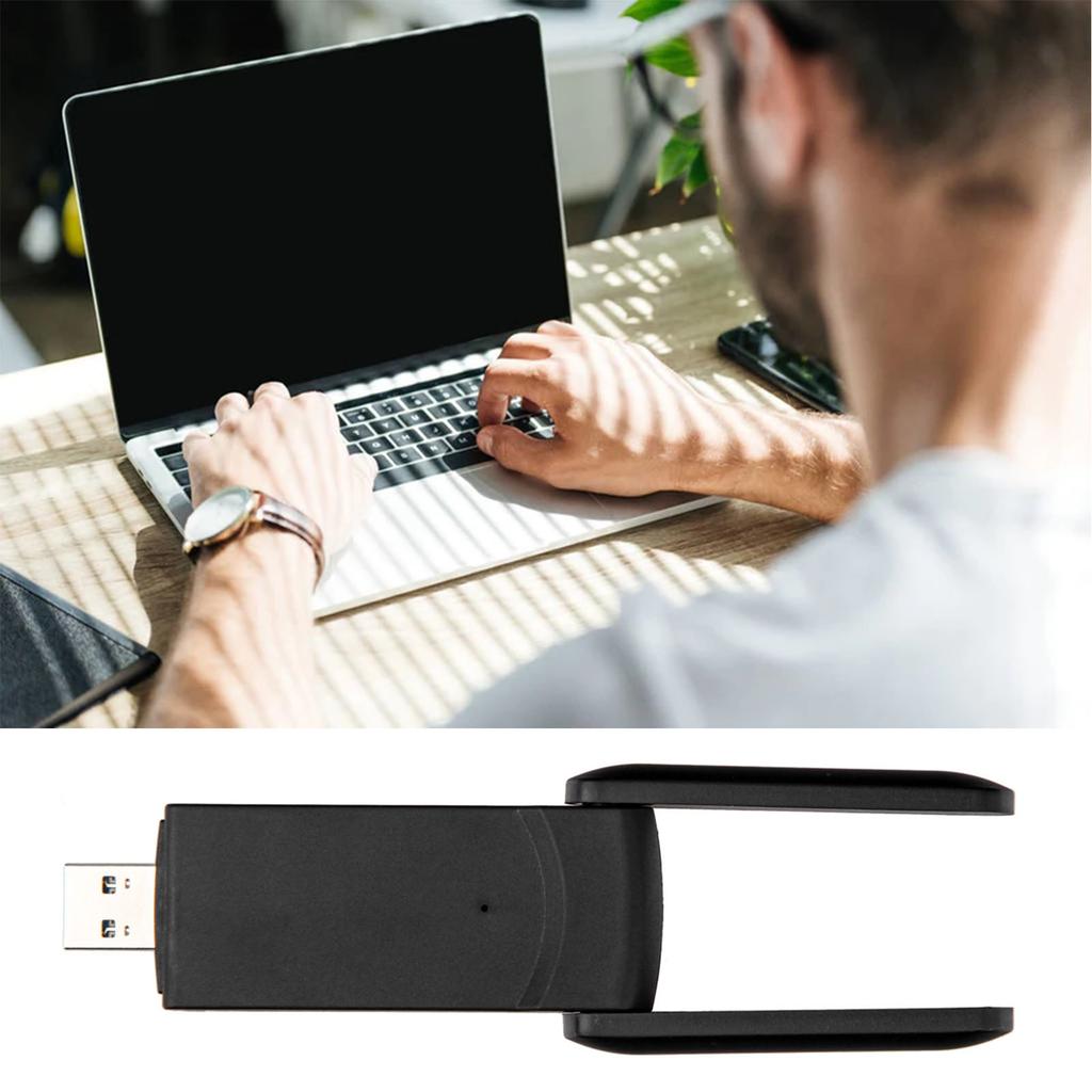 1300M Двухдиапазонный WiFi адаптер 2.4G 5.8G Интерфейс USB3.0 Регулируемая чувствительность сигнала WiFi адаптер