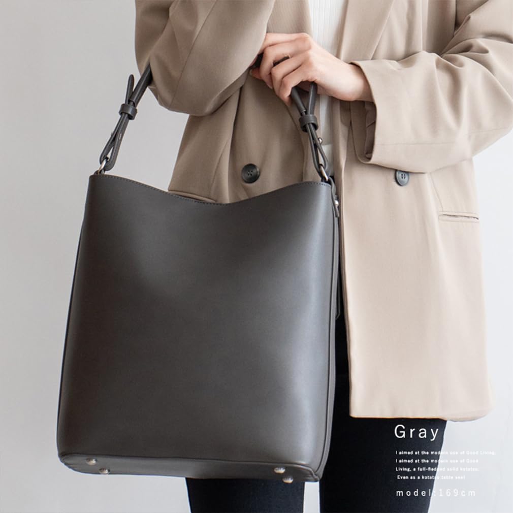 Сумка-тоут Gratante для поездок на работу, с одной ручкой, двухсторонняя, женская, сумка, abb-g0039 (Серый)