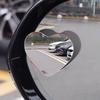 2Pcs Heart Shape Frameless Car Rearview Mirror Set Adjustable Wide Angle Blind Spot HD Safety Glass Reverse Assistance Mirror