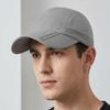 Solid Color Outdoor Sun Hat Foldable Sports Caps Simple Baseball Cap  Camping
