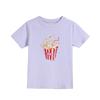 Girls' Fashion Print Short-Sleeve T-Shirt - Casual Summer Top for Kids