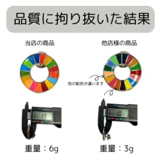 Официальный Последний Система SDG 25 мм Серебряный Значок SDG Идеально для Кепок и Милые [Спецификация ООН/Совместимость с Счетом-фактурой] Значок, Перегородчатая Эмаль, Булавка, Сумки, (5