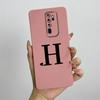 Милый чехол с инициалами для OPPO A5 (2020) Гладкие чехлы из жидкого силикона для OPPO A9 (2020) Мягкий чехол A11X Сумка для OPPO A5 2020