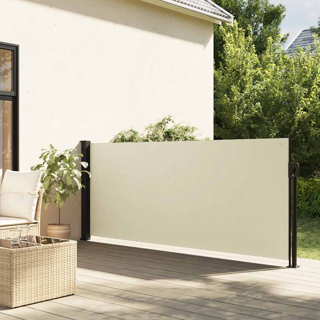 Retractable Side Awning Cream 140 x 300 cm