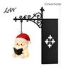 Reading Nook Ambience Light Christmas Vintage Bookshelf Lantern Lamp, Light-up Santa Claus Snowman Reindeer Bookcase Lighting Decor, Hanging