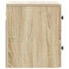 Wall Mounted Nightstand Sonoma Oak 33 x 34.5 x 40 cm