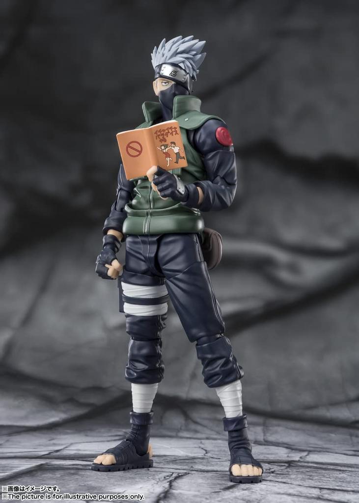TAMASHII NATIONS NARUTO Shippuden Kakashi Hatake Hero of the Sharingan 160 мм ABS ПВХ окрашенная подвижная фигурка SHFiguarts - - Приблизительно. &
