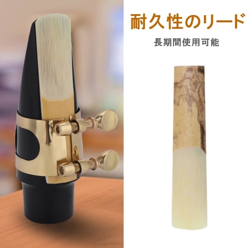 Alomejor Tenor Saxophone Mouthpiece Set, Cap, Reed, Buckle, Pads, Instrument Parts, Saxophone Accessories