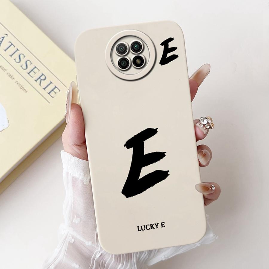 Для Xiaomi Redmi Note 9T Чехол Мягкий Силикон Coque Счастливая Буква от A до Z Расписной Ударопрочный Funda для Redmi Note 9 5G note9 TCover