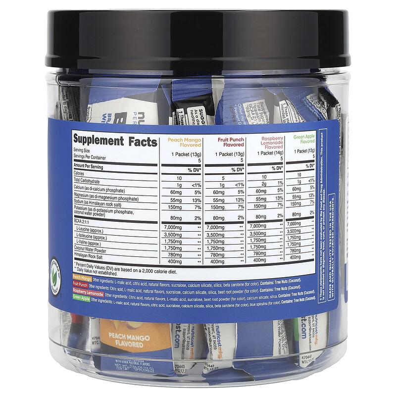 Performance, BCAA +, Variety Pack, 20 Packets, 0.5 oz (13-14 g) Each