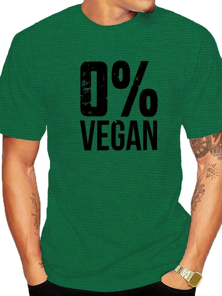 Daily Shirt Funny Printed Tshirt 0 Vegan Vegetarian Tshirt Vegetarian Printed Short Sleeve Street Unisex Clothing Harajuku