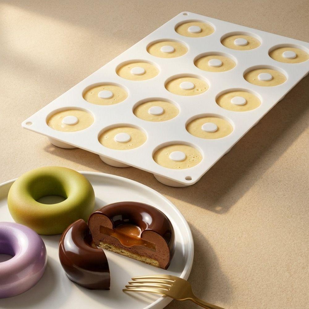 Easy Release Baking Molds Heat Resistant Non-Stick Dessert Mold for Mousse Cake & Chocolate