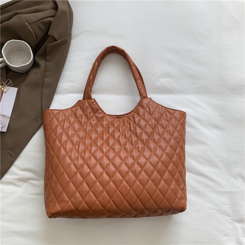Chic Soft Pu Leather Tote Bag For Women 2023 Vintage Handbag With Inner Pocket
