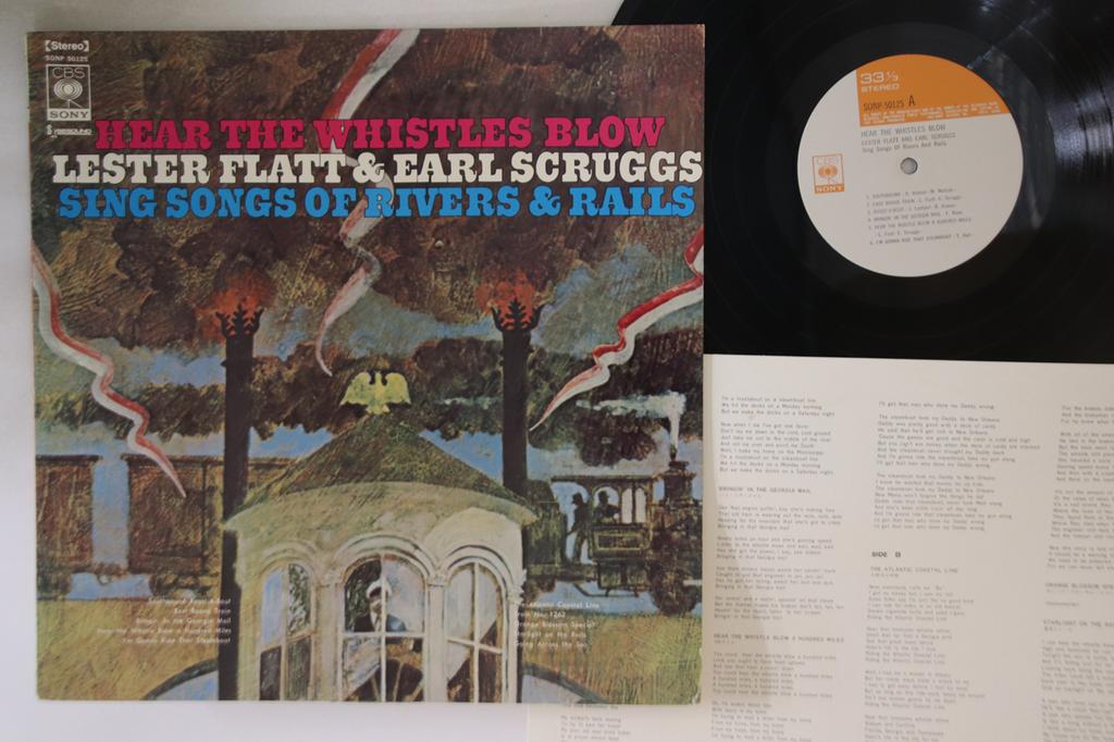 LP Record LESTER FLATT & EARL SCRUGGS - Hear The Whistles Blow SONP50125 CBS SONY Japan Country/Folk Used