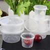 100pc Plastic Takeaway One Box Of Food Box With Hinged Lids Pigment Paint Box Palette Disposable Box Sauce Cup Containers