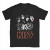 2025 Футболка с группой Kiss Женская Модная Футболка Футболка Хип-Хоп Топы Футболки Унисекс Camisetas Hombre Топы Рок-группа Женская Одежда
