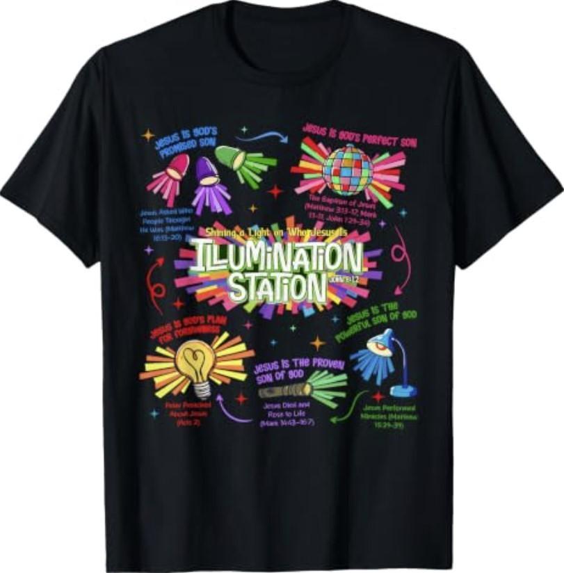 Illumination Station VBS 2026 Bible Jesus Christian Lights T-Shirt