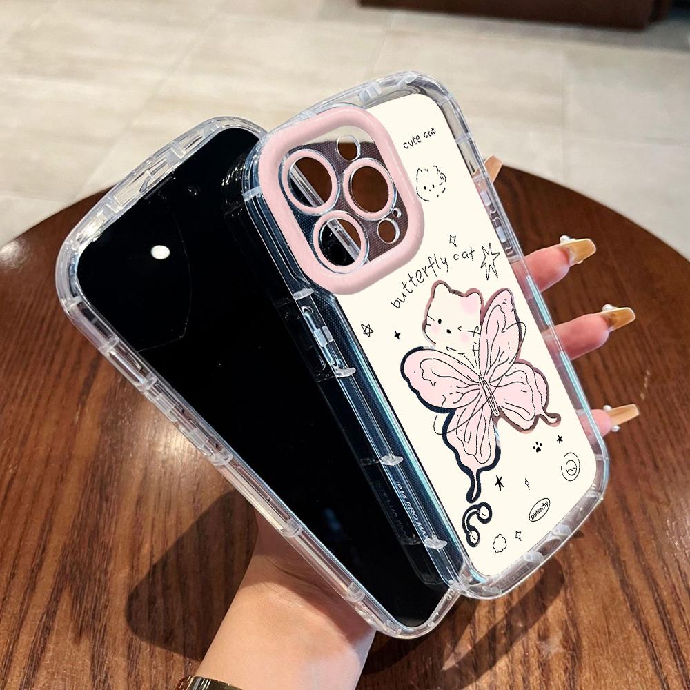 Чехлы для мобильных телефонов iPhone 11 13 XR 15 Pro Max 12 14 Pro Max чехол для iPhone 16 7 Plus 8 Plus XS Max Мультяшный узор Защита от падений Ударопрочный