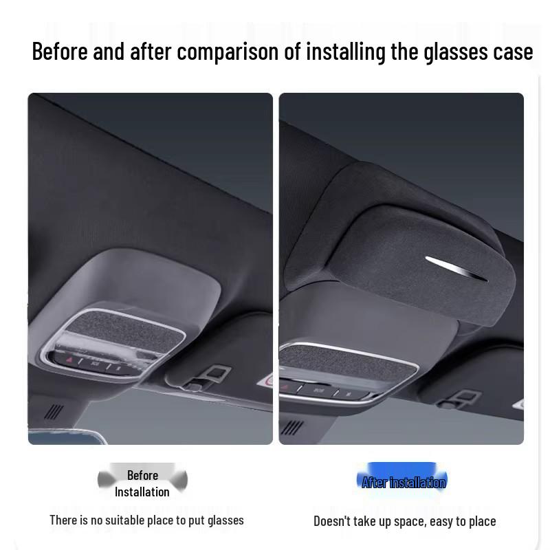 XPeng MONA M03/P7/G6 Roof-Mounted Sunglasses Case, Interior Mod Accessory