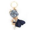 Keychain Zinc Alloy Flower Tassel Pearl Decoration Hook Key Pendant DIY Gift Supplies