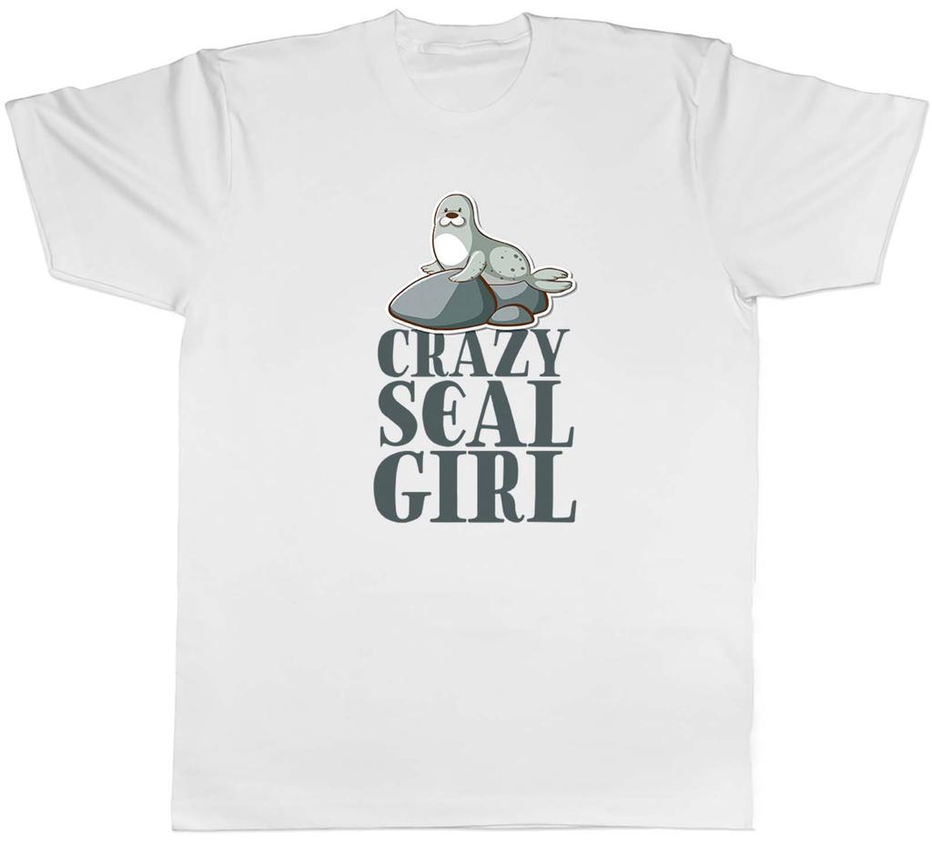 Crazy Seal Girl Unisexs TShirt Unisex Tee Gift