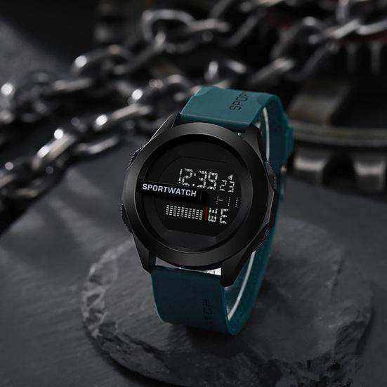 LED Electronic Watch 50m Waterproof Luminous Adjustable Soft Silicone Band Men Women Sports Wristwatch Birthday Gift