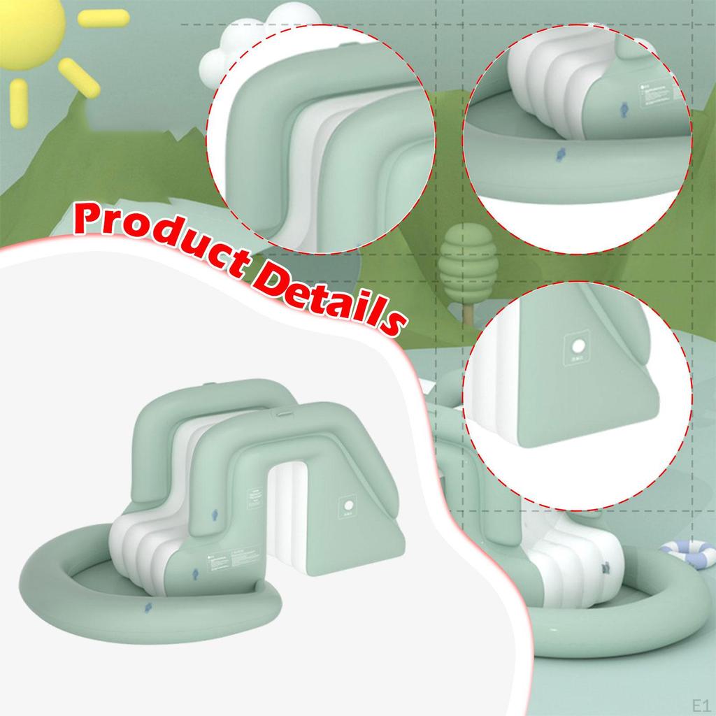 Надувная горка для бассейна, комплектующие для легкого надувания, износостойкая игровая конструкция, подарок, ПВХ.