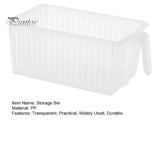 Ящик для хранения с ручкой, большой вместимости, гладкие края, без заусенцев, легко моется, штабелируемый пластиковый контейнер для хранения, органайзер для хранения продуктов питания