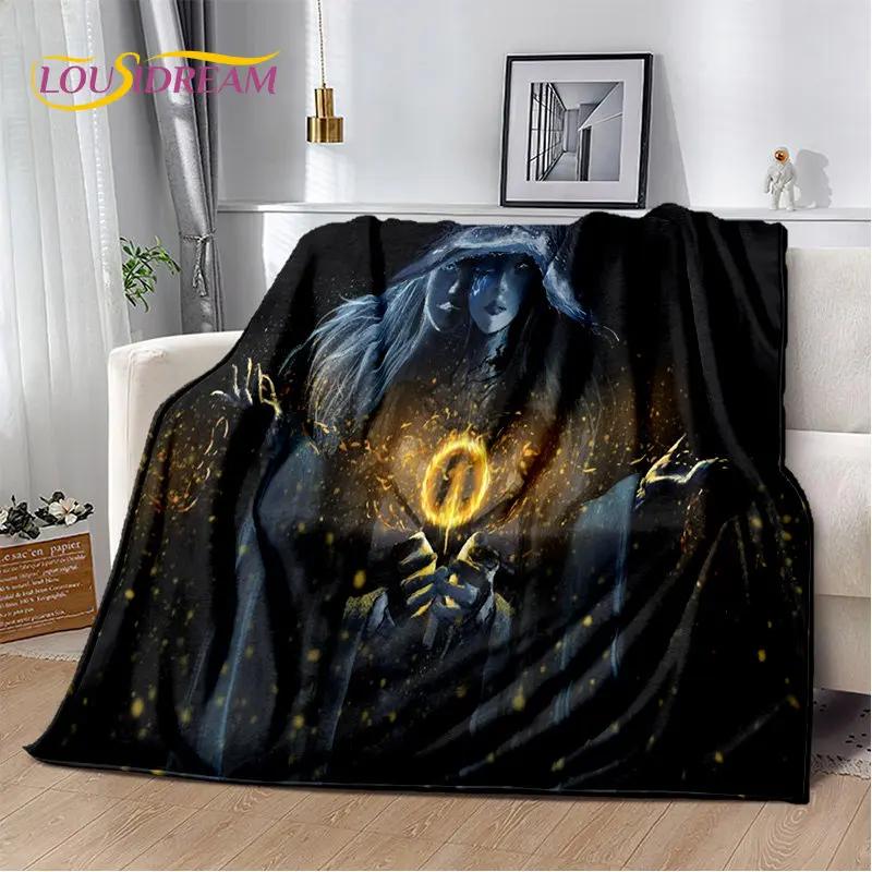 Elden Ring Game Gamer 3D Printed Soft Plush Blanket,Flannel Blanket Throw Blanket for Living Room Bedroom Bed Sofa Picnic Cover
