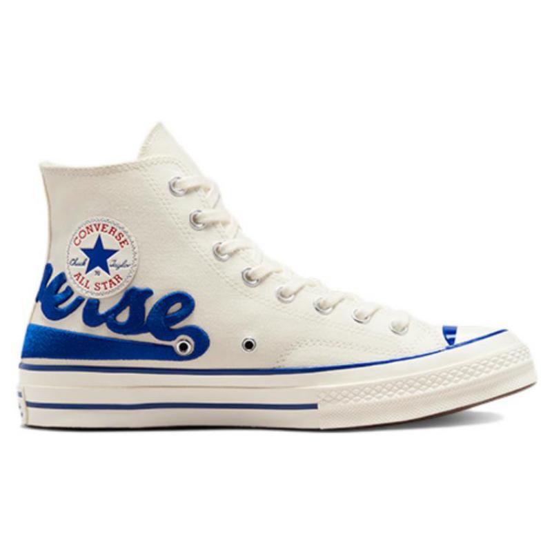 Converse Кеды Chuck Taylor All Star Classic Trend 1970-х годов Высокие парусиновые унисекс Молочно-белые Синие