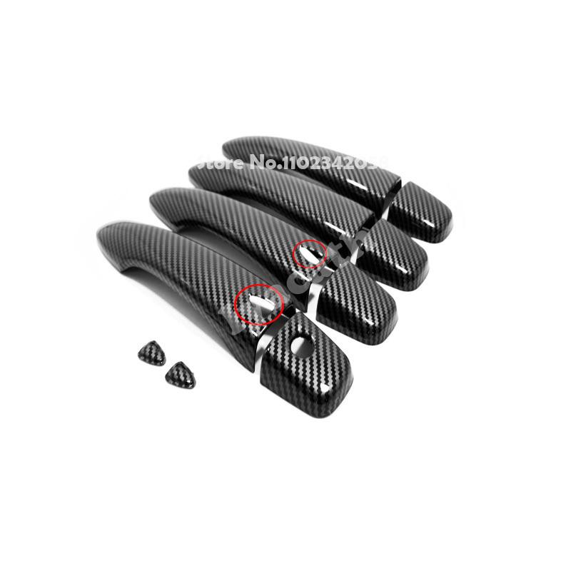 For Nissan Note E13 ABS carbonfiber Exterior Side Door Handle door Bowl sticker Cover Trim External accessories