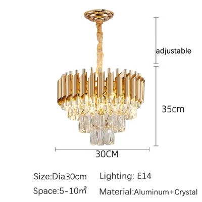 Xiaomi Luxury Crystal Ceiling Chandelier Lighting Modern Living Room Lights Lustre Indoor Bedroom Home Decor Led Hanging Pendant Lamp