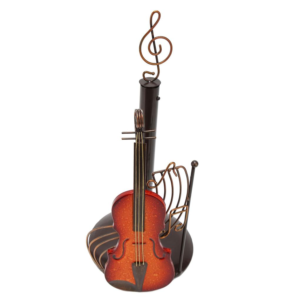 Подставка для бумажных полотенец в стиле скрипки, прочный, долговечный металлический держатель для рулонов салфеток с лаком для выпечки для спальни