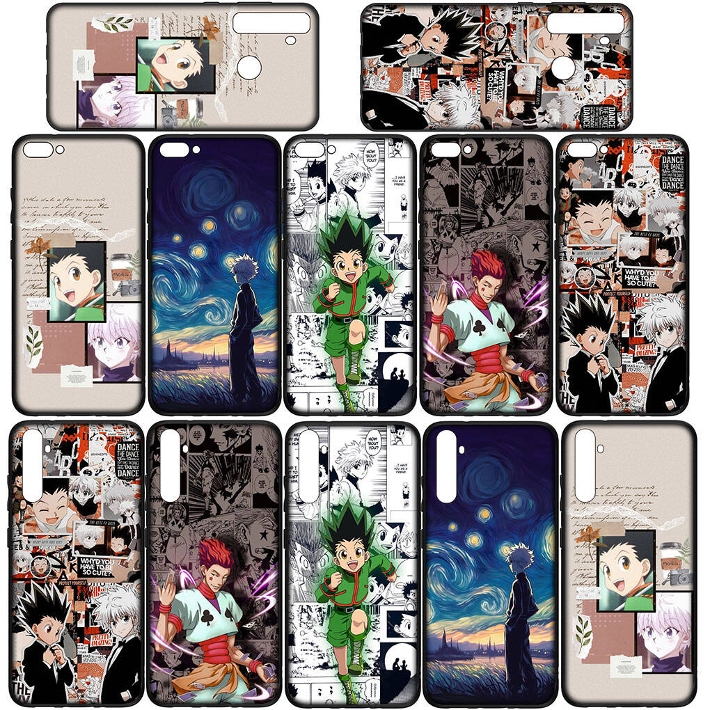 Чехол для Samsung Galaxy S25 S23 S22 S24 Ultra FE A05 A06 S9 A15 A16 A36 A37 A35 A54 A55 A56 A57 A25 A26 A53 Мультяшный Killua Hunter X Hunter Gon Freecss