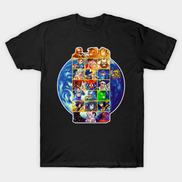 Asian Size Cotton Unisex Tshirt Print T-shirt Character Select Mvc 1 T-shirt No-Cut Print Regular Fit