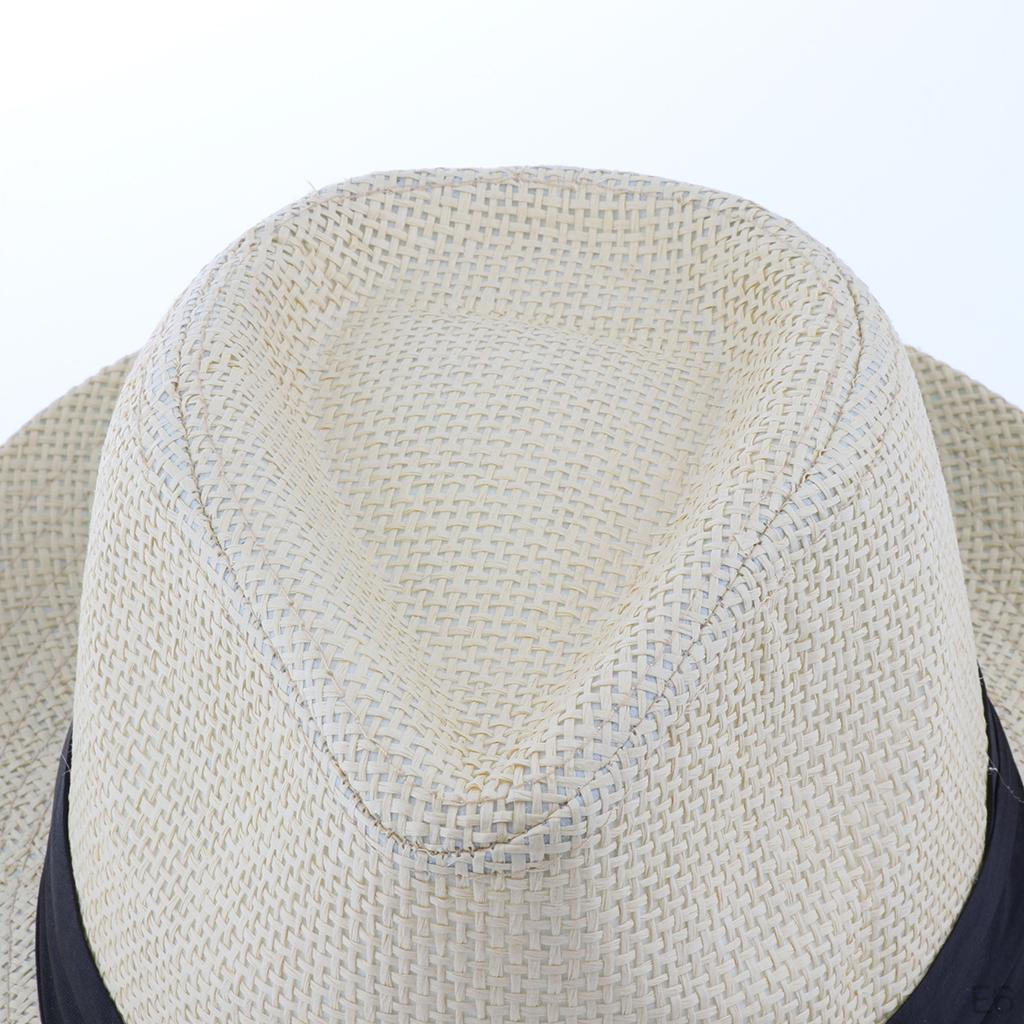 Adult Straw Panama Hat, Sombrero Fedora Trilby Cap, Wide Brim Sunhat, Fancy Dress Sunbonnet