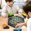 New Geometry Chain Chess Puzzle Triangle Chess Desktop Game Rubber Band Training Family Interaction Exercise Thinking Toys Gifts