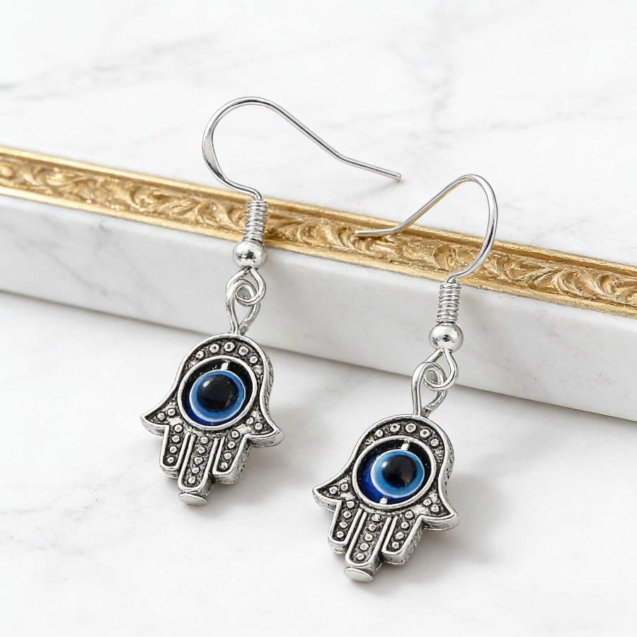 Hand of Fatima Turkish Blue Evil Eye, Suitable for Daily Wear, a Year-round Accessory