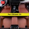 DOODRYER Custom Car Floor Mats For Citroen C3 2014-2024 Auto Carpets Foot Coche Accessorie